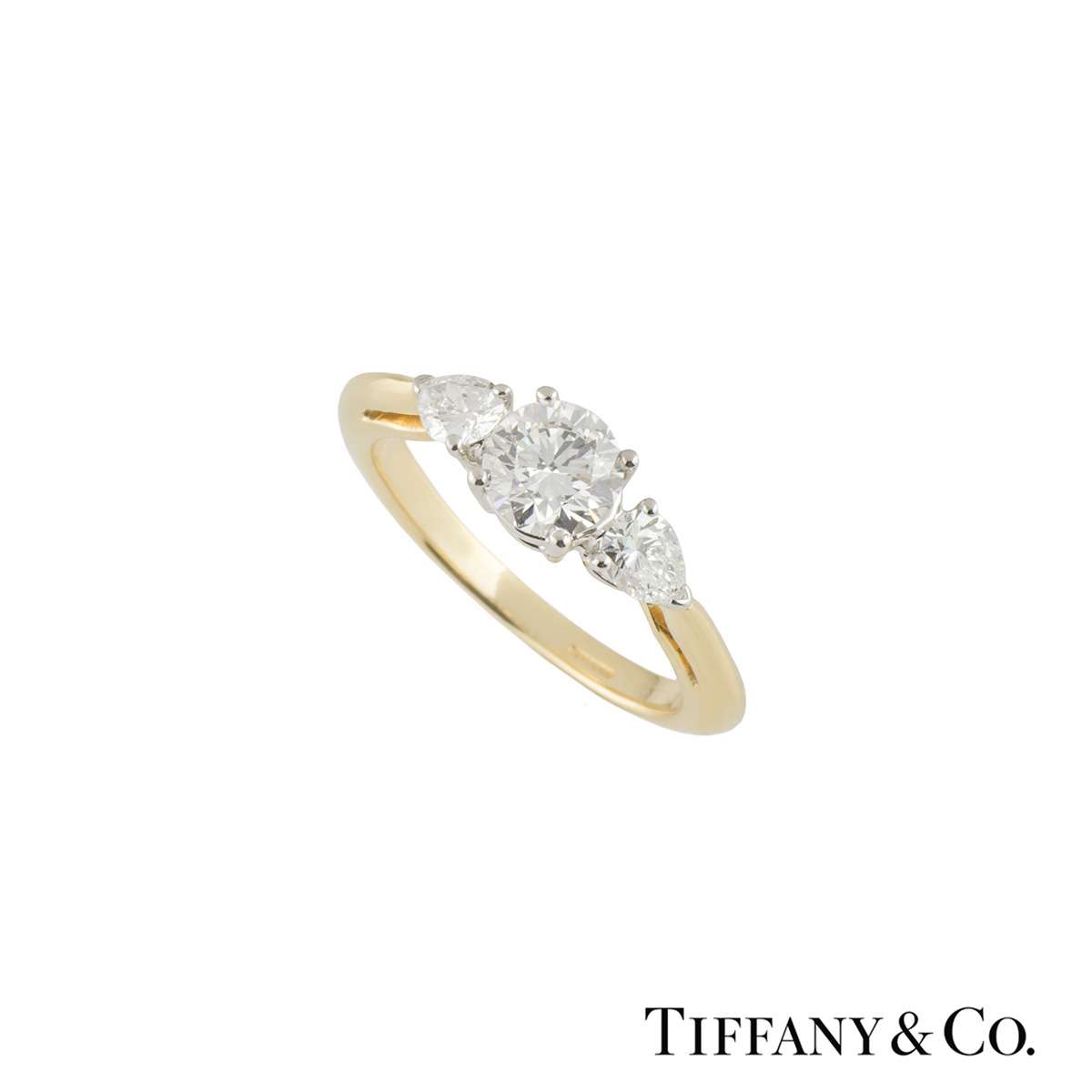 tiffany's three stone engagement ring